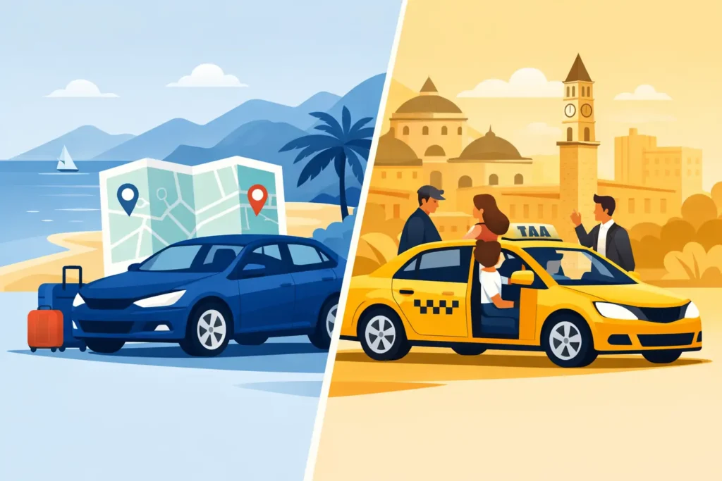 Car Rental Versus Taxis Albania: Which Wins?